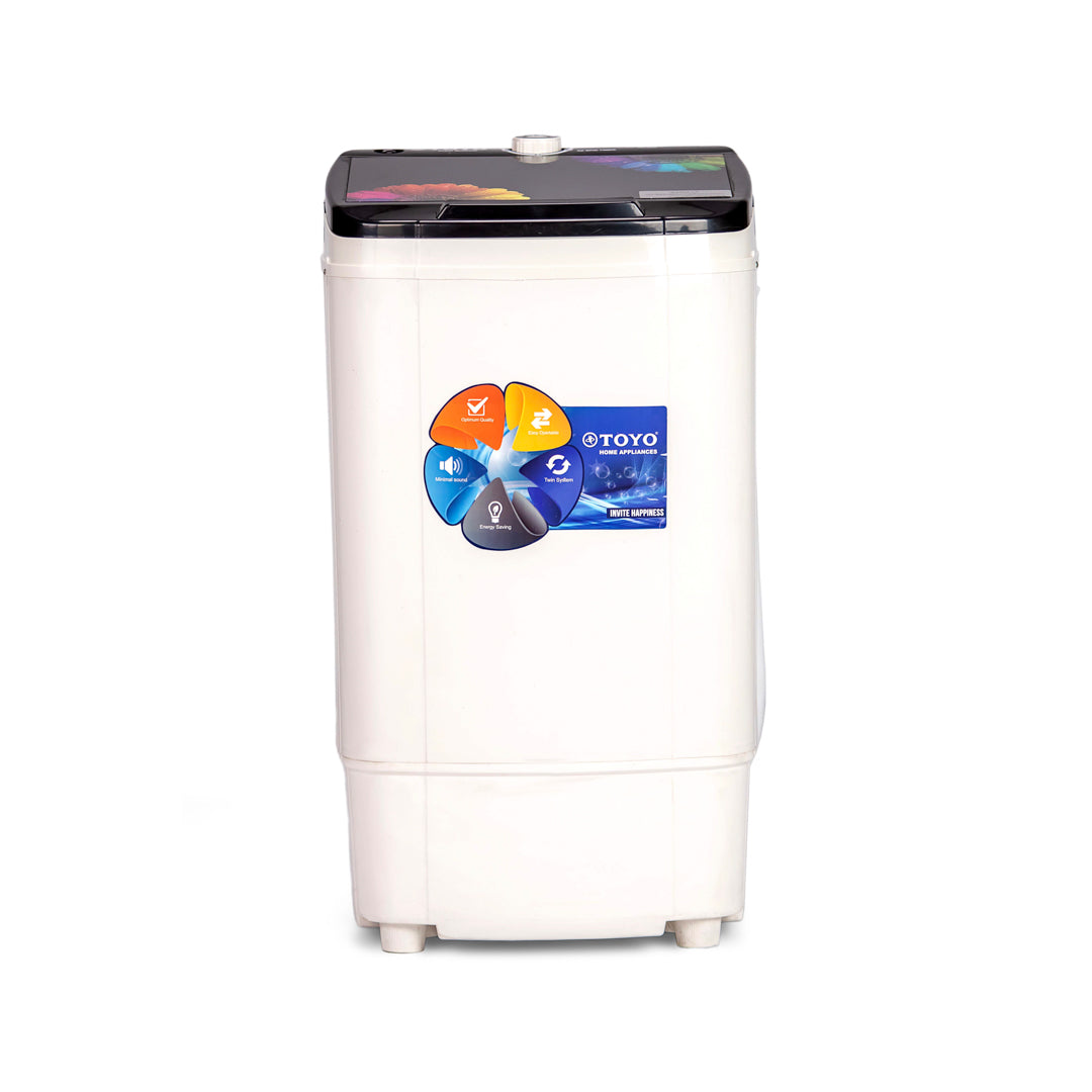 Spin Dryer Machine With Glass Top (PLASTIC BASKET) TD-880